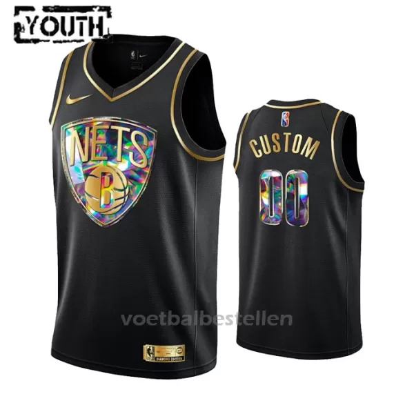 Brooklyn Nets NBA Shirt Diamond Edition Swingman Kinderen Zwart