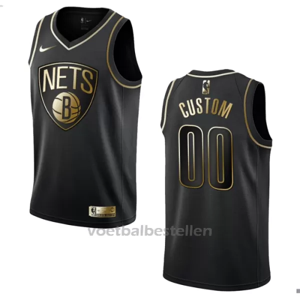 Brooklyn Nets NBA Shirt Golden Edition Swingman Zwart