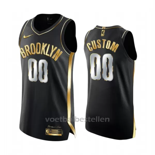 Brooklyn Nets NBA Shirt Golden Edition Swingman Zwart