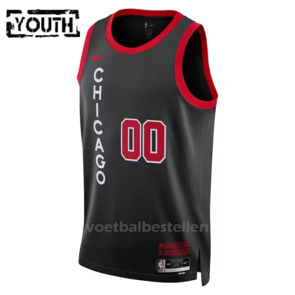 Chicago Bulls NBA Shirt City Edition Swingman 23/24 Kinderen Zwart