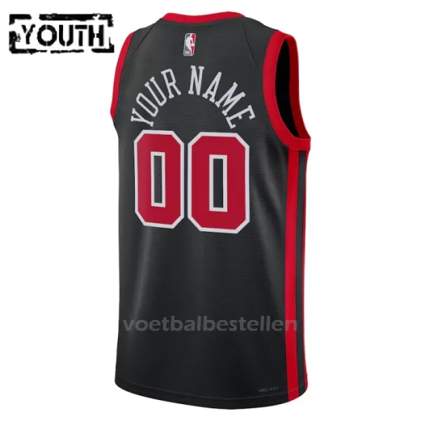 Chicago Bulls NBA Shirt City Edition Swingman 23/24 Kinderen Zwart