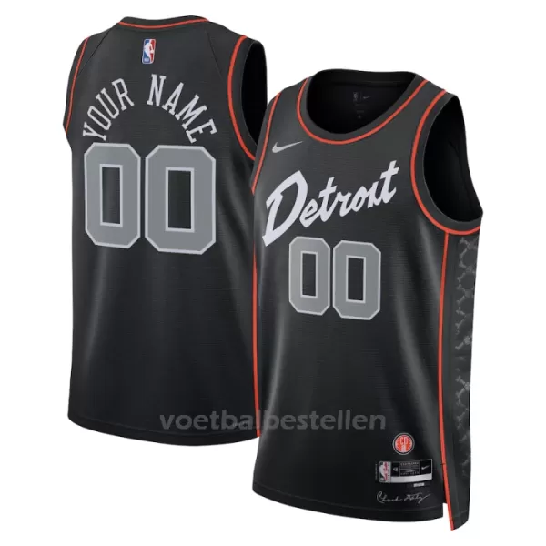 Detroit Pistons NBA Shirt City Edition Swingman 23/24 Zwart