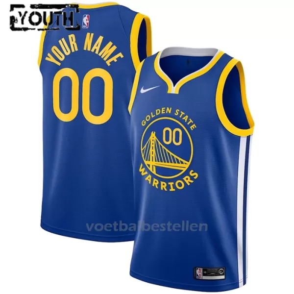 Golden State Warriors NBA Shirt Icon Edition Swingman 23/24 Kinderen Blauw