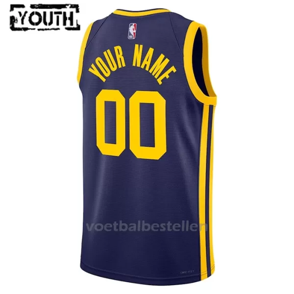 Golden State Warriors NBA Shirt Statement Edition Swingman 23/24 Kinderen Navy