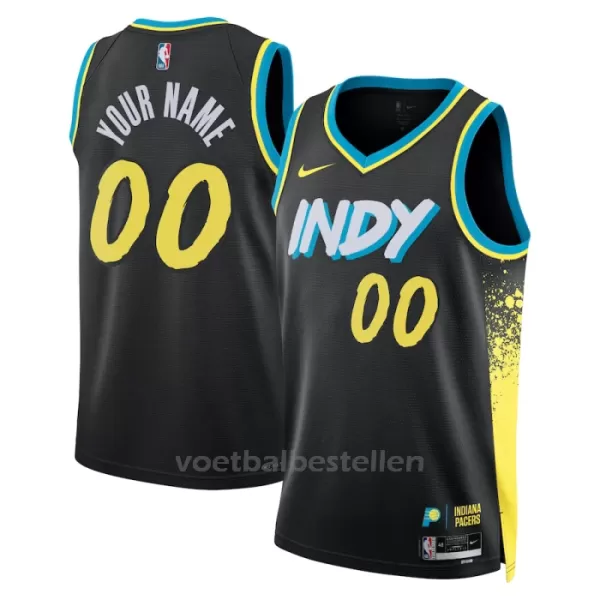 Indiana Pacers NBA Shirt City Edition Swingman 23/24 Zwart