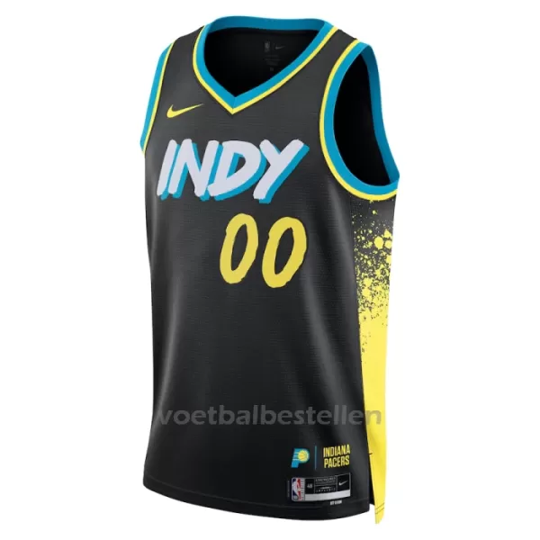 Indiana Pacers NBA Shirt City Edition Swingman 23/24 Zwart