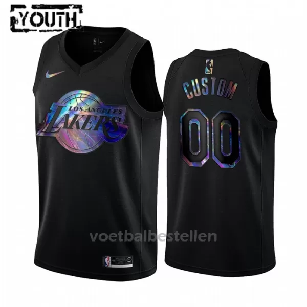 Los Angeles Lakers NBA Shirt HWC Iridescent Swingman Kinderen Zwart