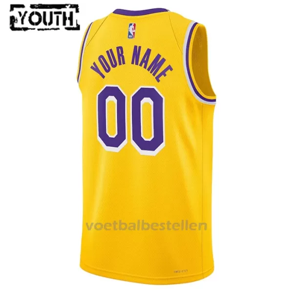 Los Angeles Lakers NBA Shirt Icon Edition Swingman 23/24 Kinderen Geel