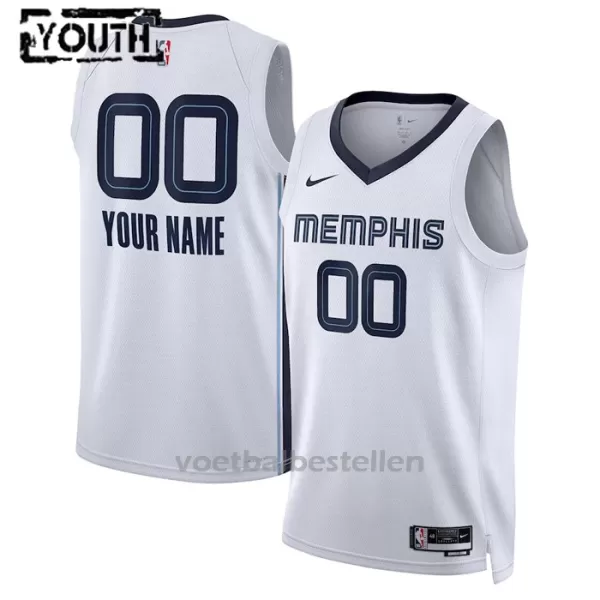 Memphis Grizzlies NBA Shirt Association Edition Swingman 23/24 Kinderen Wit