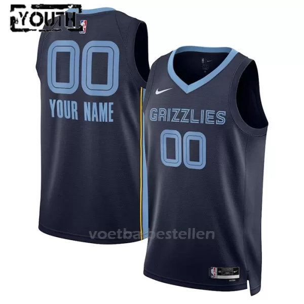 Memphis Grizzlies NBA Shirt Icon Edition Swingman 23/24 Kinderen Navy