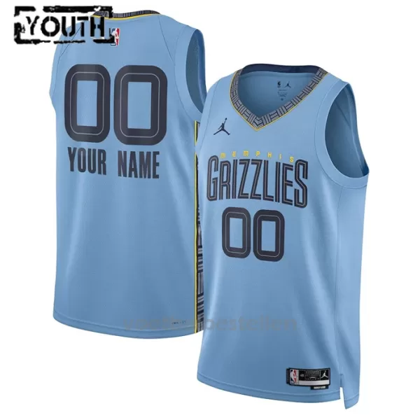 Memphis Grizzlies NBA Shirt Statement Edition Swingman 23/24 Kinderen Blauw