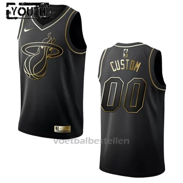 Miami Heat NBA Shirt Golden Edition Swingman Kinderen Zwart