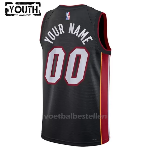 Miami Heat NBA Shirt Icon Edition Swingman 23/24 Kinderen Zwart