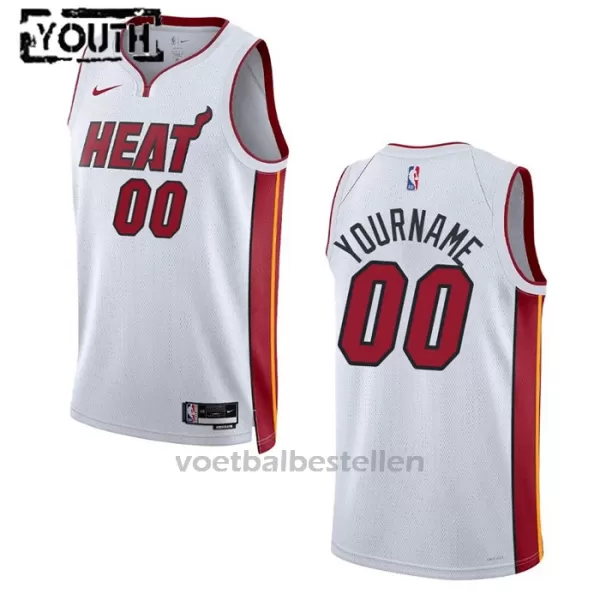 White Miami Heat NBA Shirt Association Edition Swingman 23/24 Kinderen