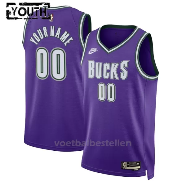 Milwaukee Bucks NBA Shirt Classic Edition Swingman Kinderen Paars