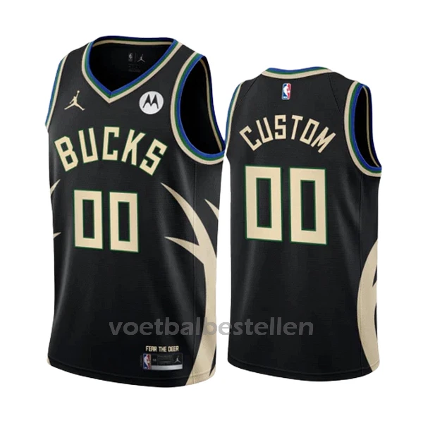 Milwaukee Bucks NBA Shirt Statement Edition Swingman 23/24 Zwart