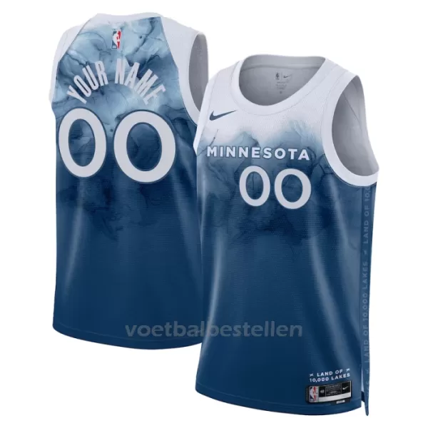 Minnesota Timberwolves NBA Shirt City Edition Swingman 23/24 Blauw