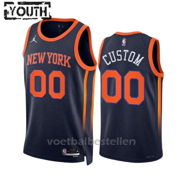 New York Knicks NBA Shirt Statement Edition Swingman 23/24 Kinderen Navy