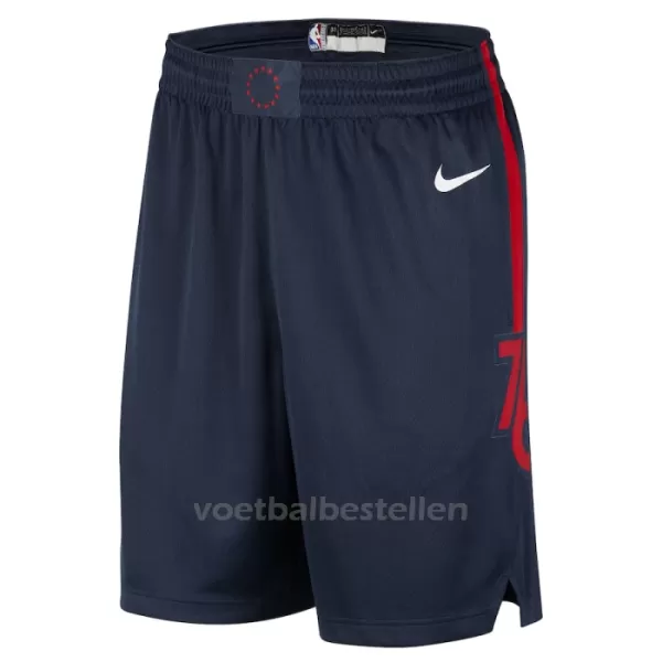 Philadelphia 76ers Shorts City Edition Swingman Navy