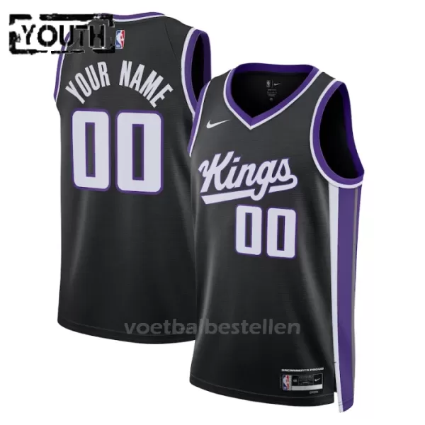 Sacramento Kings NBA Shirt Icon Edition Swingman 23/24 Kinderen Zwart