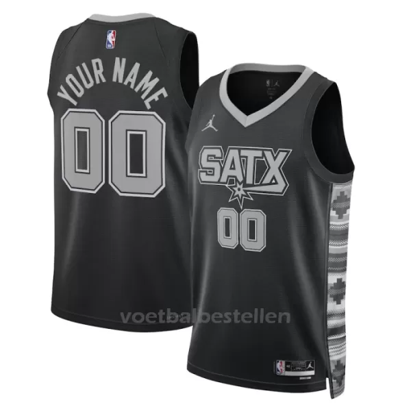 San Antonio Spurs NBA Shirt Statement Edition Swingman 23/24 Zwart