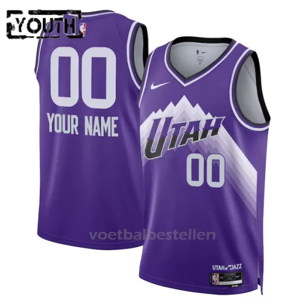 Utah Jazz NBA Shirt City Edition Swingman 23/24 Kinderen Paars