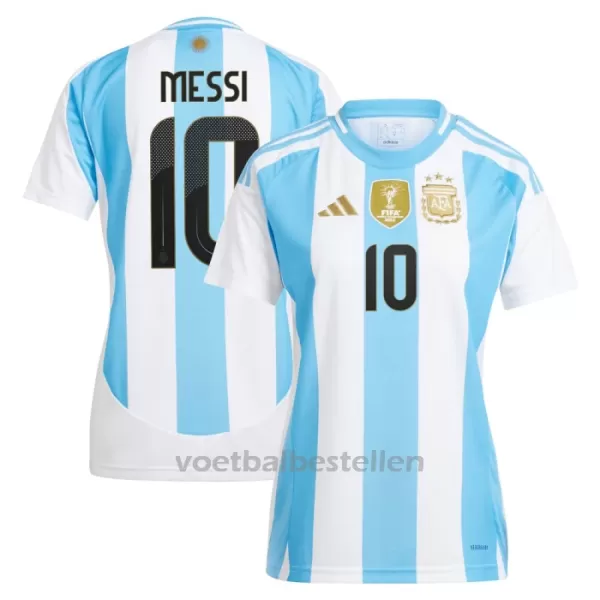 Argentinië Lionel Messi 10 Thuisshirt Vrouwen 2024