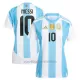 Argentinië Lionel Messi 10 Thuisshirt Vrouwen 2024