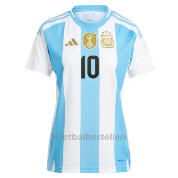 Argentinië Lionel Messi 10 Thuisshirt Vrouwen 2024