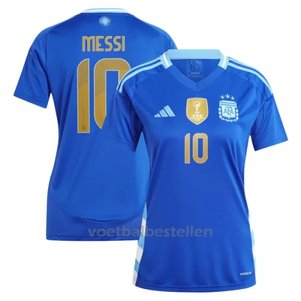 Argentinië Lionel Messi 10 Uitshirt Vrouwen 2024