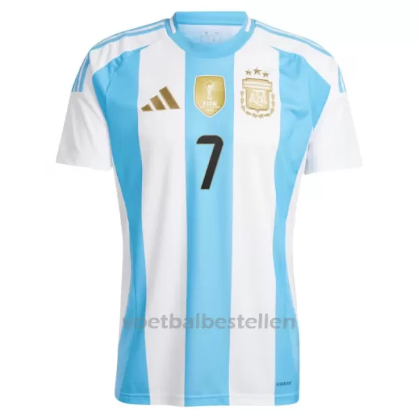 Argentinië Rodrigo de Paul 7 Thuisshirt 2024