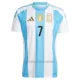 Argentinië Rodrigo de Paul 7 Thuisshirt 2024