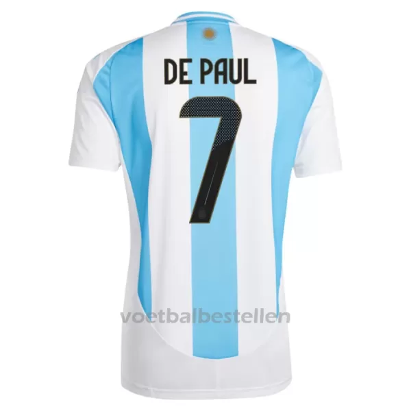 Argentinië Rodrigo de Paul 7 Thuisshirt 2024