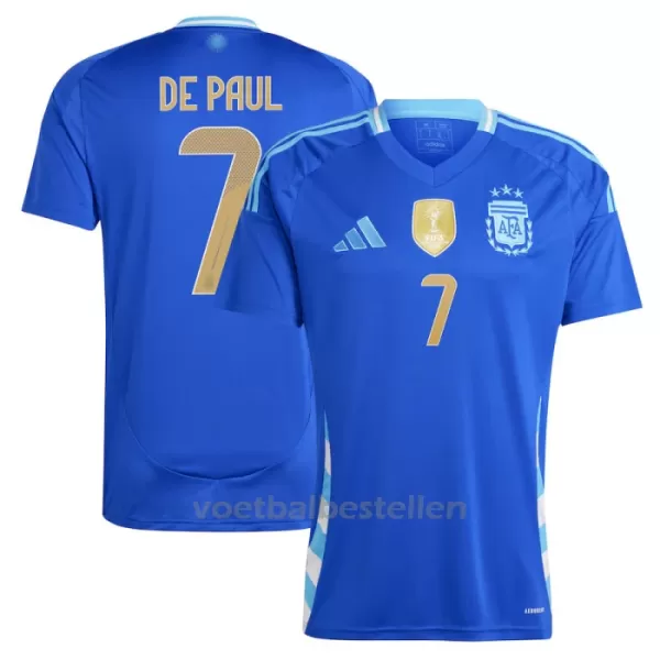 Argentinië Rodrigo de Paul 7 Uitshirt 2024