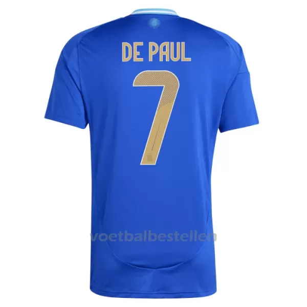 Argentinië Rodrigo de Paul 7 Uitshirt 2024