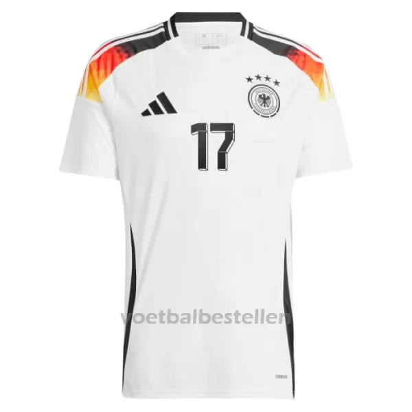 Duitsland Florian Wirtz 17 Thuisshirt EK 2024