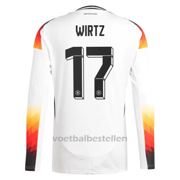 Duitsland Florian Wirtz 17 Thuisshirt EK 2024 Lange Mouwen