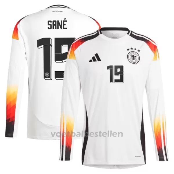 Duitsland Leroy Sané 19 Thuisshirt EK 2024 Lange Mouwen