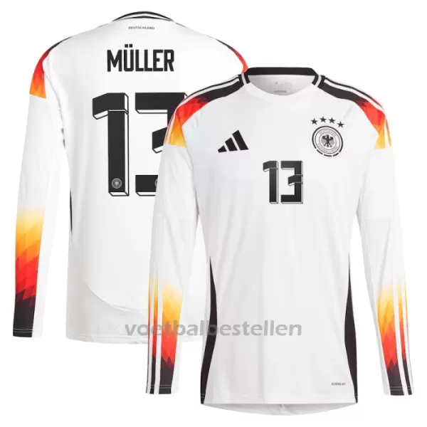 Duitsland Thomas Müller 13 Thuisshirt EK 2024 Lange Mouwen