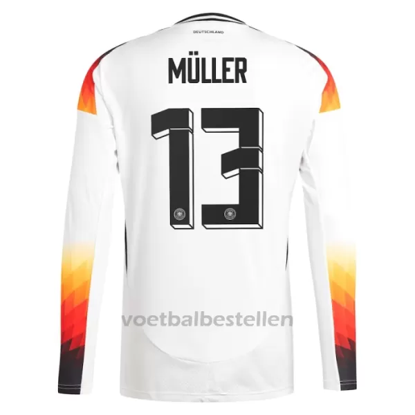 Duitsland Thomas Müller 13 Thuisshirt EK 2024 Lange Mouwen