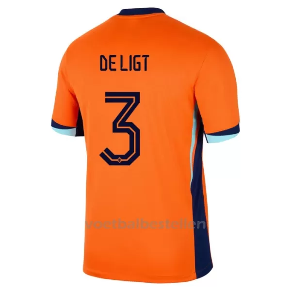 Nederland Matthijs de Ligt 3 Thuisshirt EK 2024