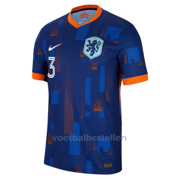 Nederland Matthijs de Ligt 3 Uitshirt EK 2024