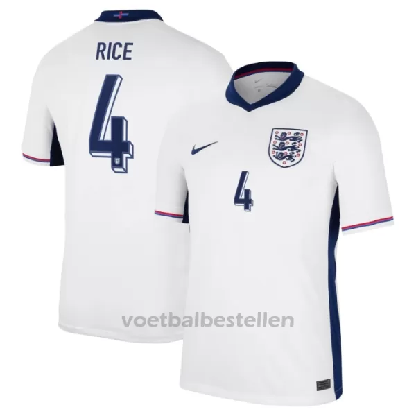 Engeland Declan Rice 4 Thuisshirt EK 2024