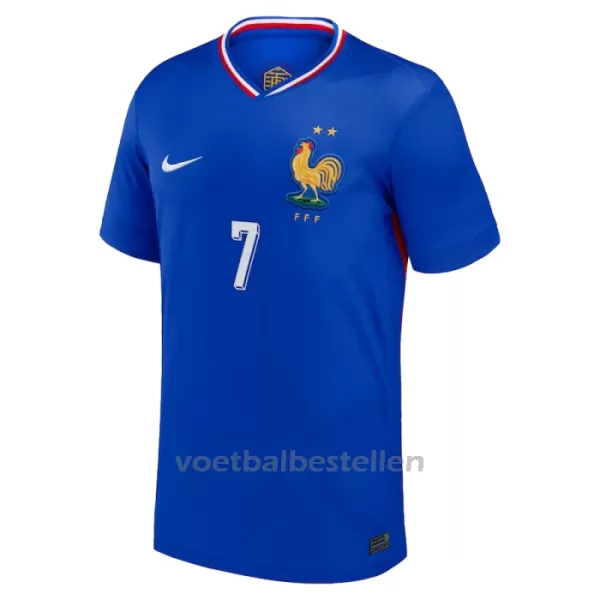 Frankrijk Antoine Griezmann 7 Thuisshirt EK 2024