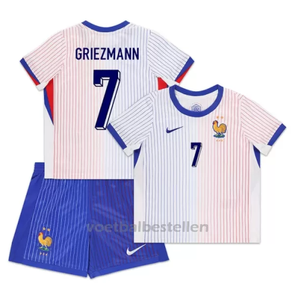 Frankrijk Antoine Griezmann 7 Uittenue Kinderen EK 2024