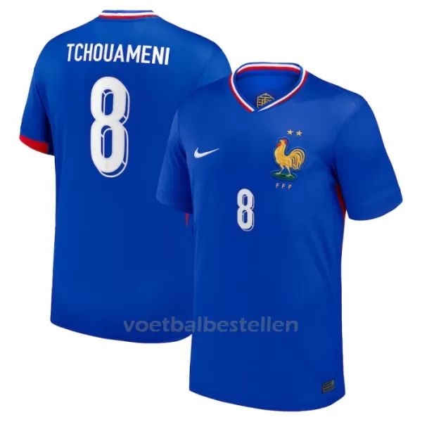 Frankrijk Aurélien Tchouaméni 8 Thuisshirt EK 2024