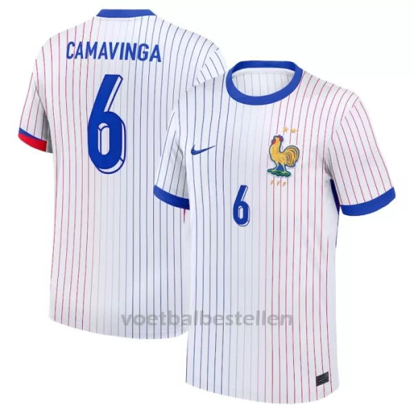 Frankrijk Eduardo Camavinga 6 Uitshirt EK 2024