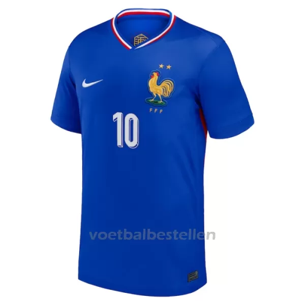 Frankrijk Kylian Mbappé 10 Thuisshirt EK 2024