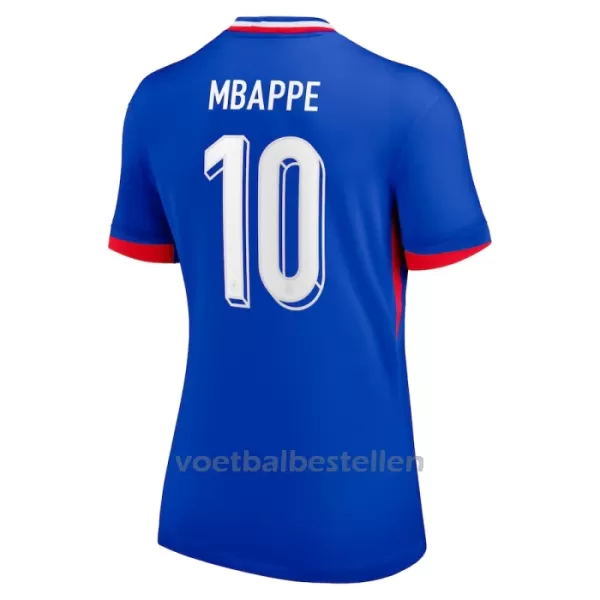 Frankrijk Kylian Mbappé 10 Thuisshirt Vrouwen EK 2024