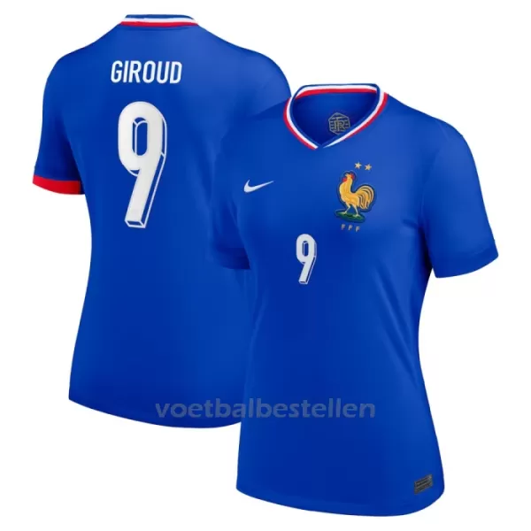 Frankrijk Olivier Giroud 9 Thuisshirt Vrouwen EK 2024